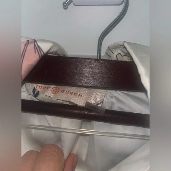 EUC Tory Burch Cora Floral Silk Shirt Dress size 2 - Picture 8 of 10